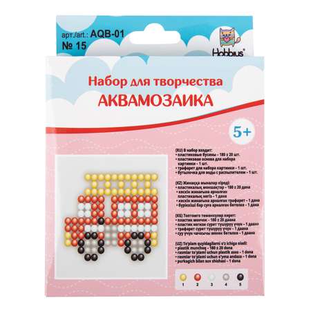 Аквамозаика Hobbius Пожарная машина