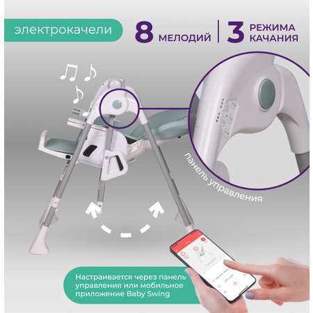 Стульчик для кормления Farfello Multa зеленый