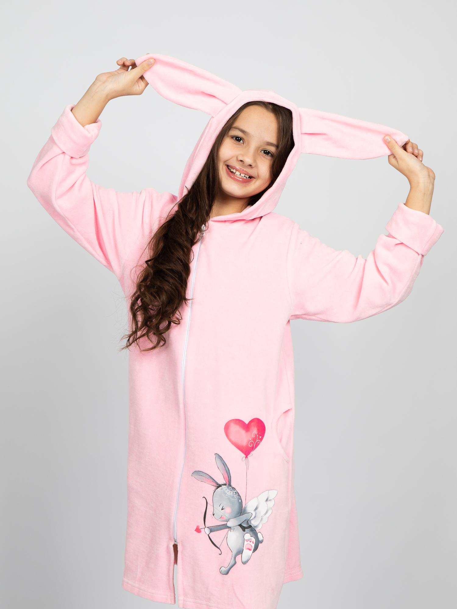 Халат ЛАДОШКИ Халат Амур розовый - фото 5