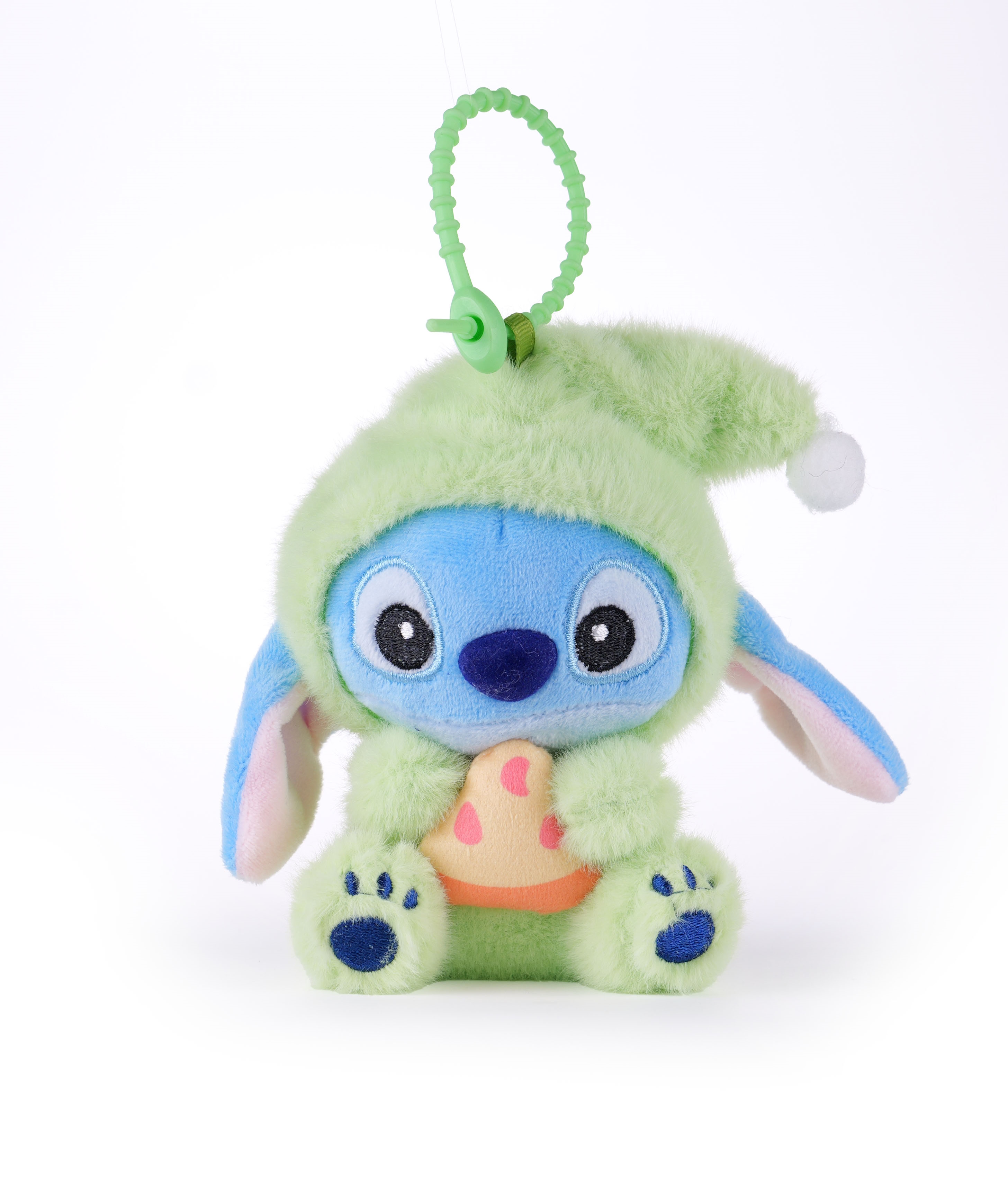 Игрушка мягкая Stitch Foooodies на цепочке зеленый - фото 8