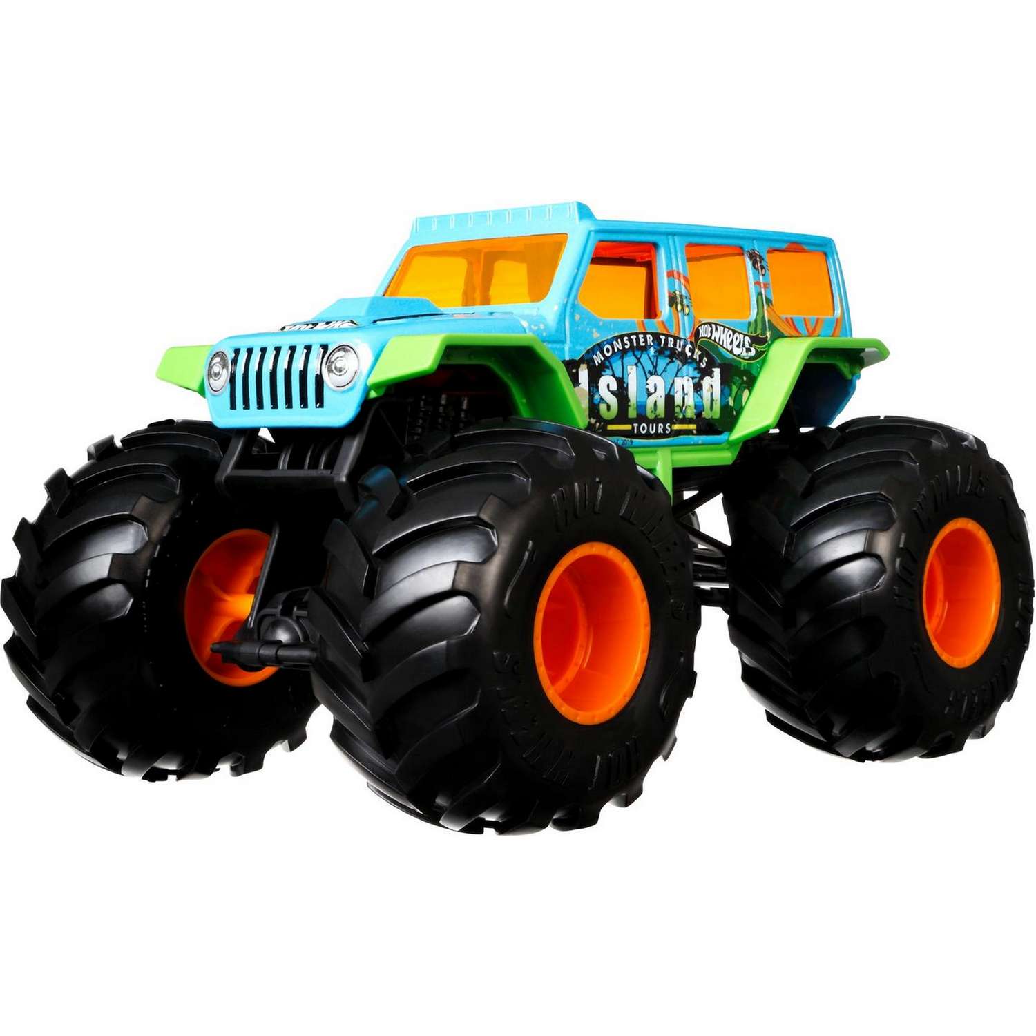 Автомобиль Hot Wheels Jeep Monster Tracks 1:24 FYJ83 - фото 1