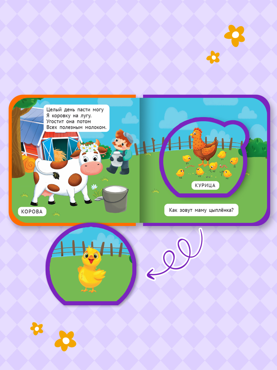 Книжка мягкая Проф-Пресс с пазлами на пене ЭВА Домашние животные - фото 5