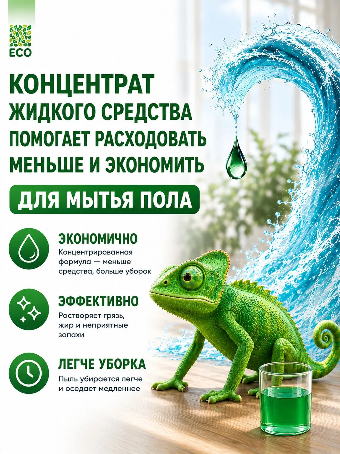 Моющее средство Green Drago Морская Свежесть 5000 мл для пола и покрытий - фото 8