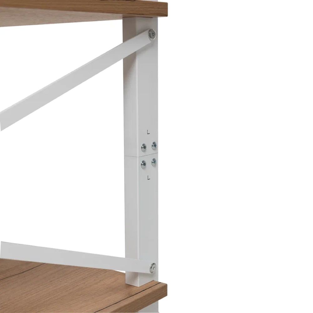 Стеллаж Leset Стилвуд 115 Белый/Дуб крафт золотой - фото 10