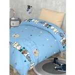 Комплект постельного белья BRAVO kids dreams Котики простыня на резинке полутораспальный 3 предм.