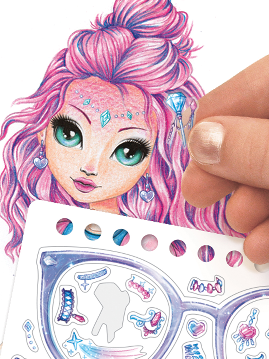 Раскраска для девочек Nebulous Stars Кристалия, скетчбук, набор для творчества, серия Space, 11140_NSDA - фото 4