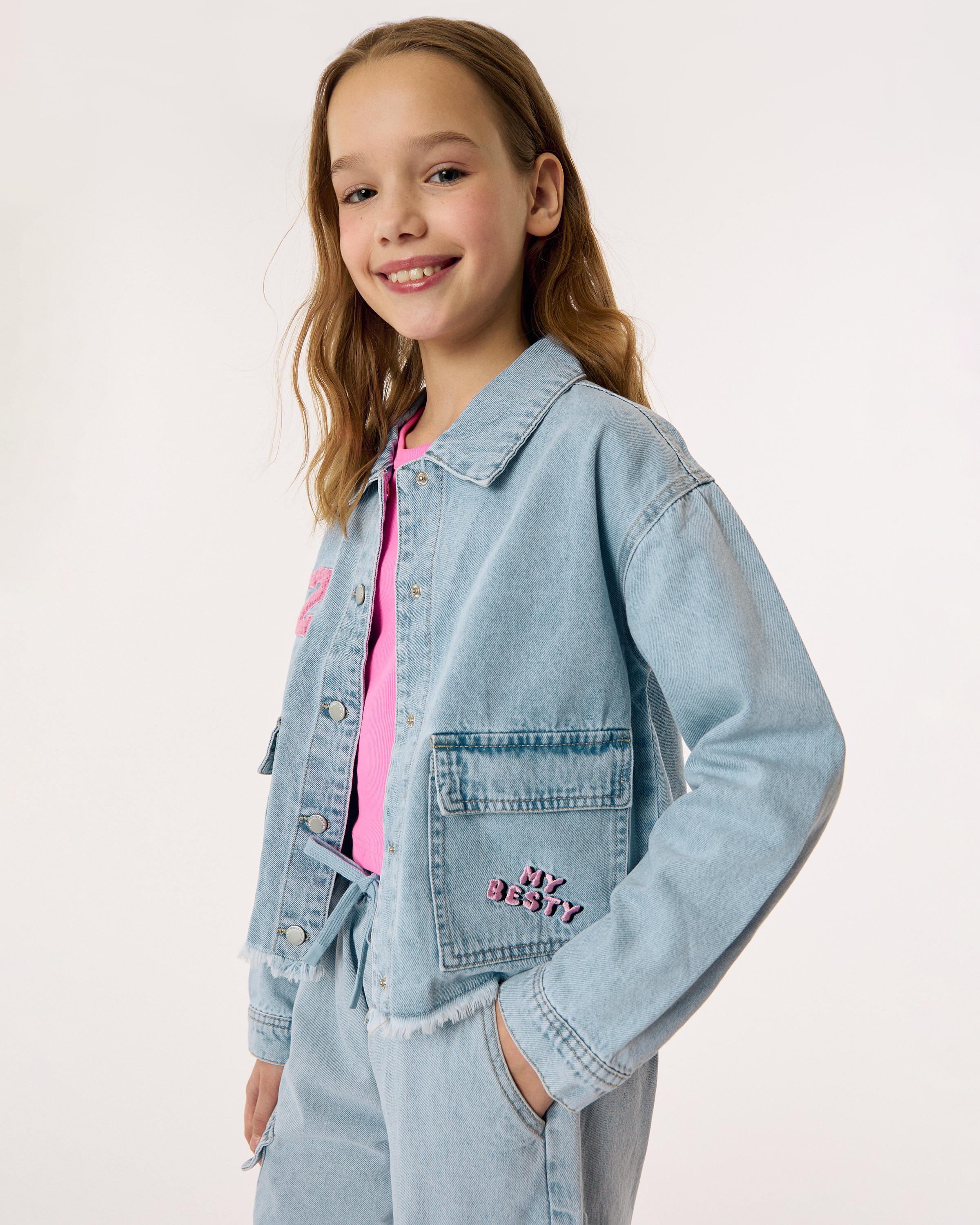 Джинсовая куртка Futurino Fashion SS26FF-2GD05tg-55 - фото 1