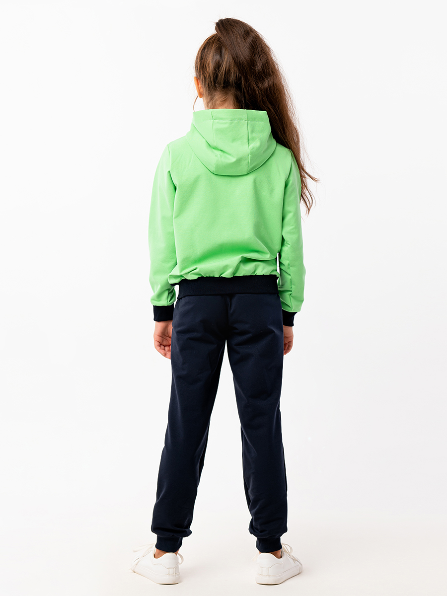 Спортивный костюм RODOS М-258/темно-синий_светло-зеленый - фото 4