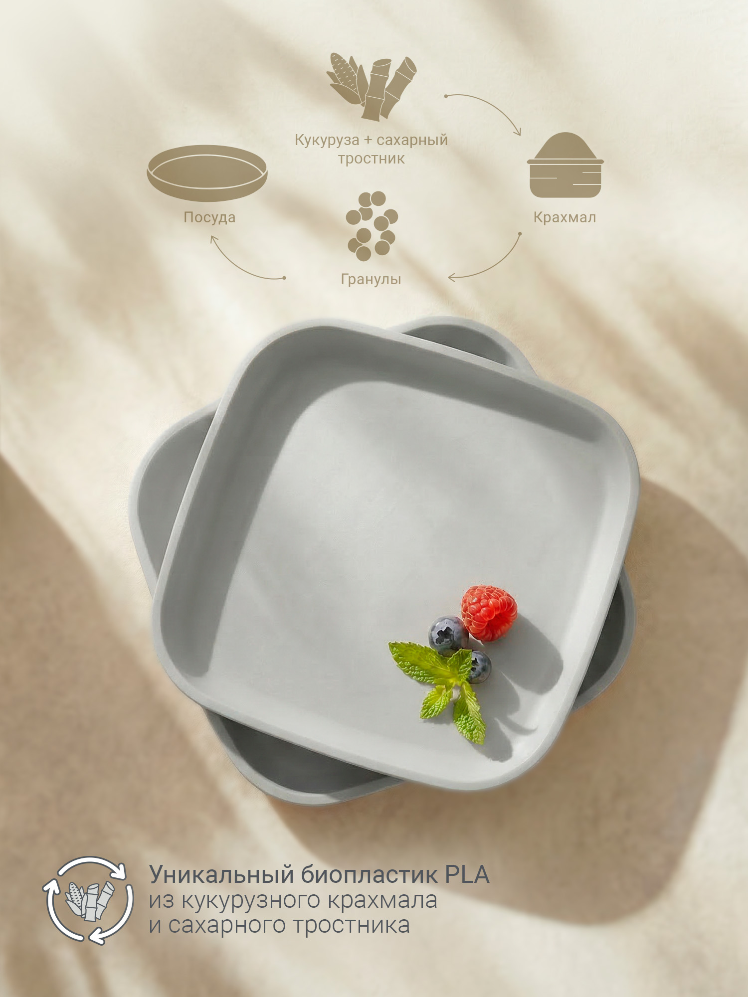 Тарелка edda Муссон 300 мл 2 предм. - фото 2