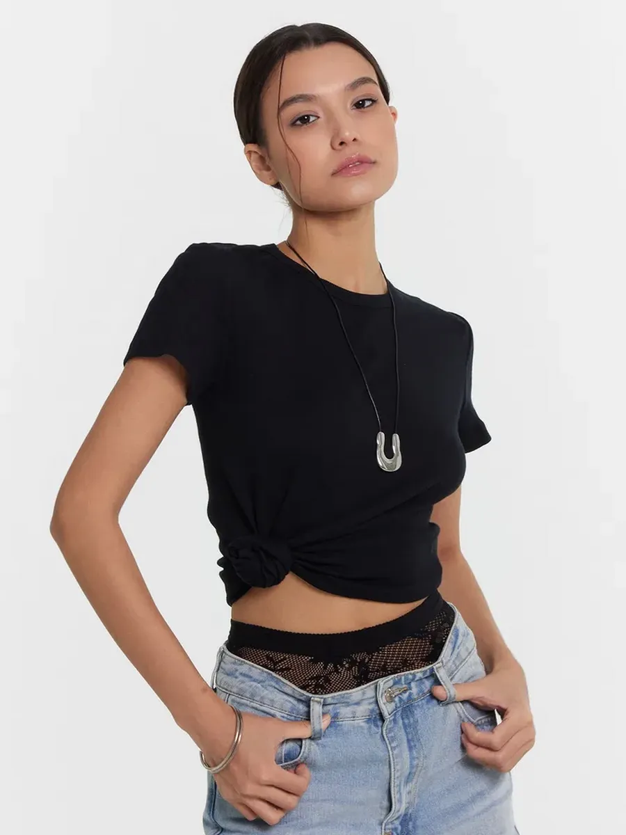 Футболка ORODORO 302677/25-37967Б-1/черный - фото 3