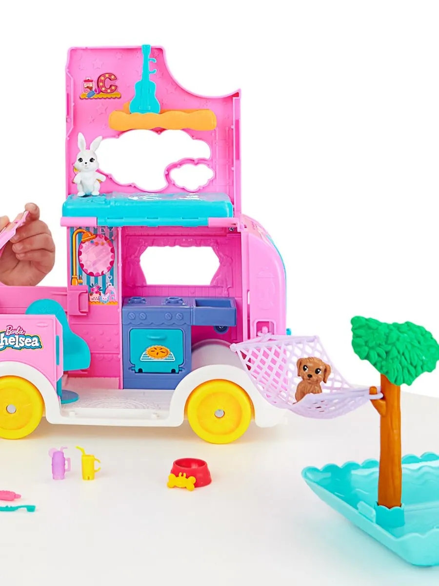 Кукла модельная Barbie Челси с питомцами и машинка HNH90 - фото 8