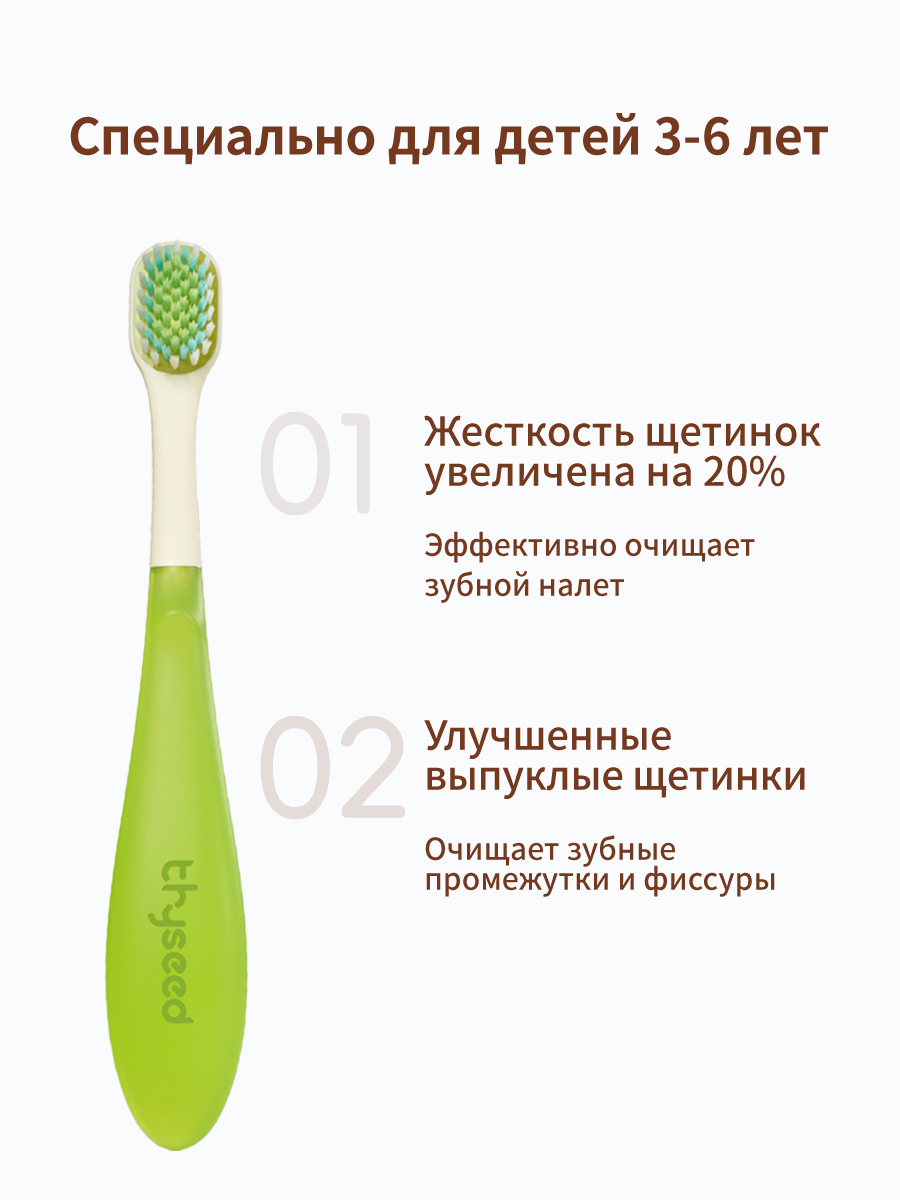 Зубная щетка классическая thyseed от 3 лет 4 шт. - фото 9