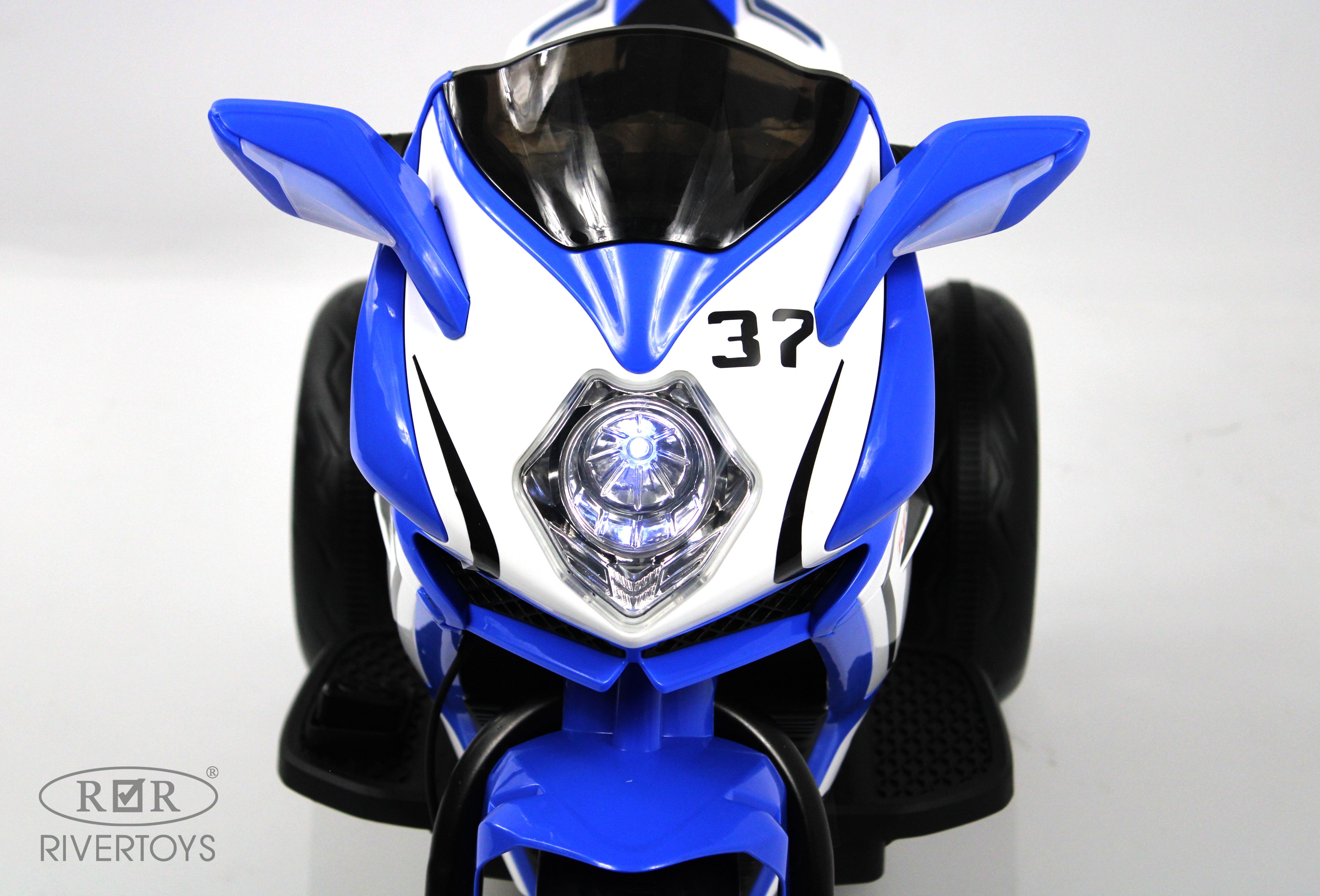 Электромобиль RIVERTOYS K222AM-BLUE - фото 6