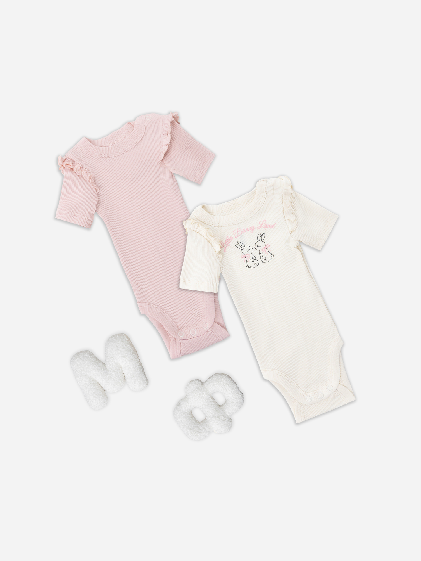 Боди 2 шт Mark Formelle (Марк Формэль) 13020-2/молочный +розовый +печать - фото 12