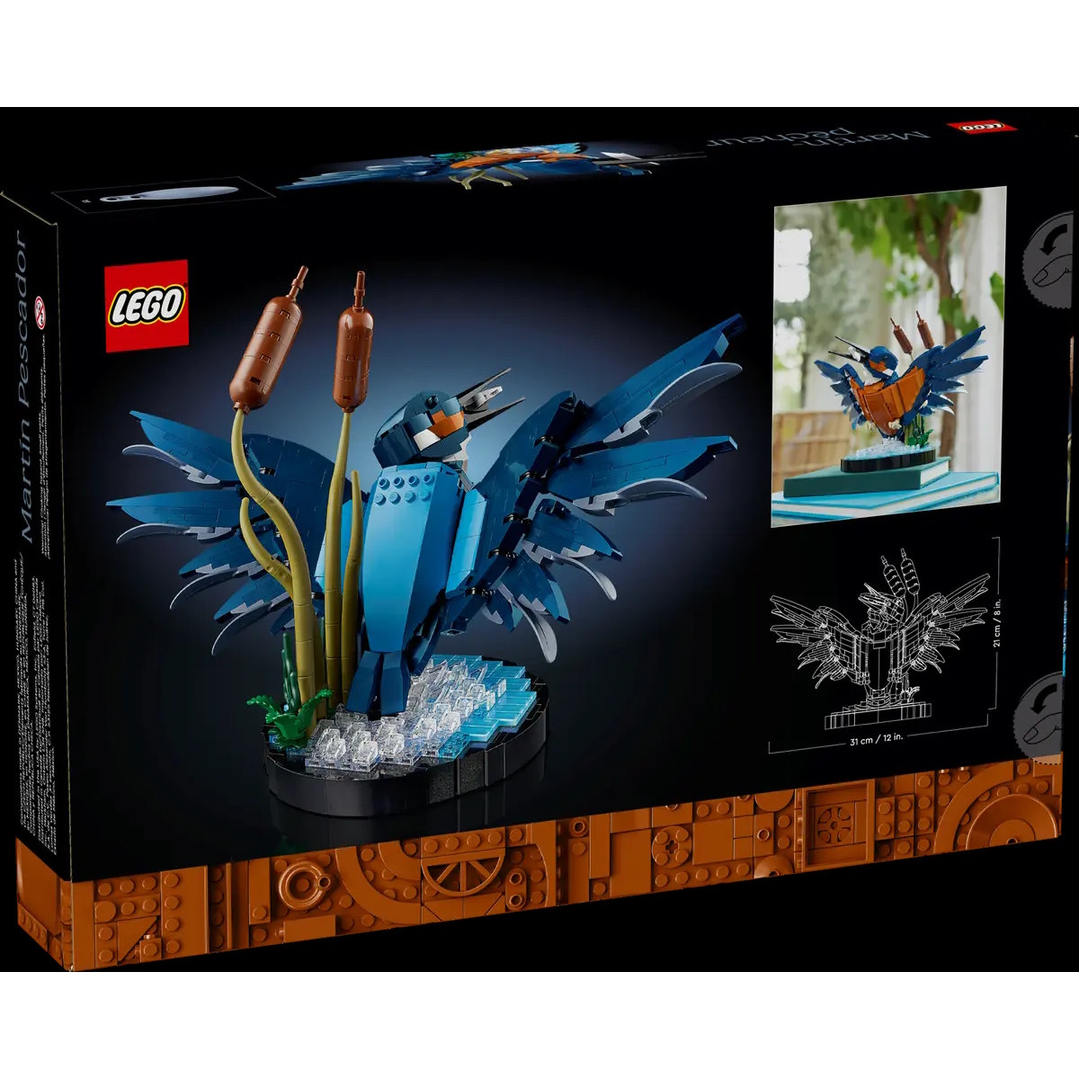 Конструктор LEGO Icons Сборная модель птицы блочный - фото 4