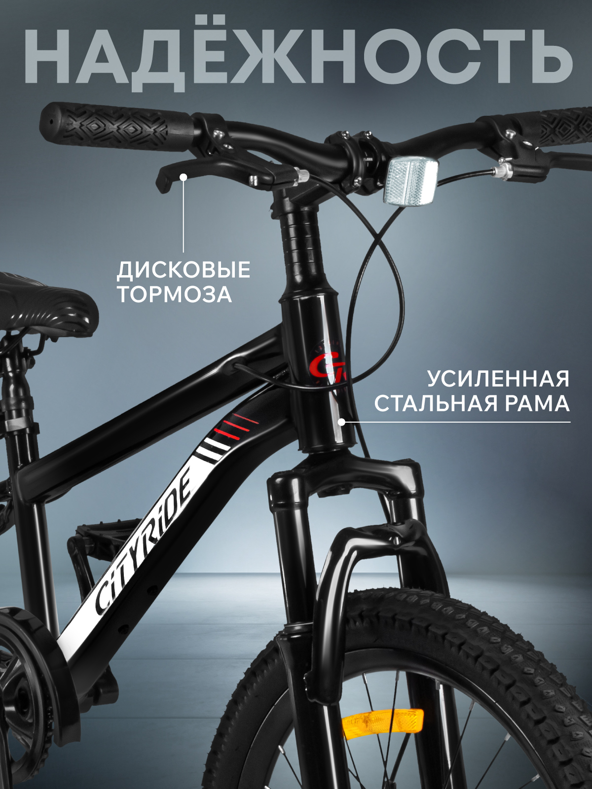 Двухколесный велосипед CITYRIDE 20 дюймов - фото 2