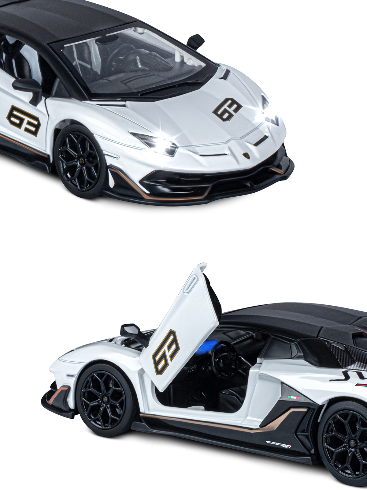 Автомобиль АВТОпанорама Lamborghini Aventador SVJ 1:24 JB1251510 - фото 9