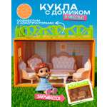 Домик для кукол 1TOY 15 см с мебелью