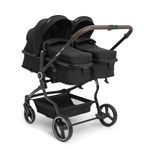 Коляска прогулочная для двойни BabyGo Flexi Duo New черный