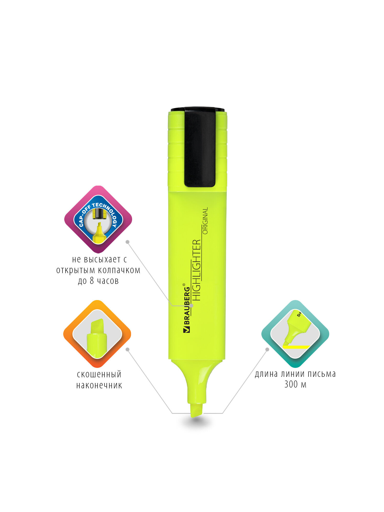 Текстовыделители Brauberg 12 шт. - фото 6