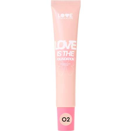 Тональный крем для лица Love Generation Love is the Foundation тон 02 светлый бежевый