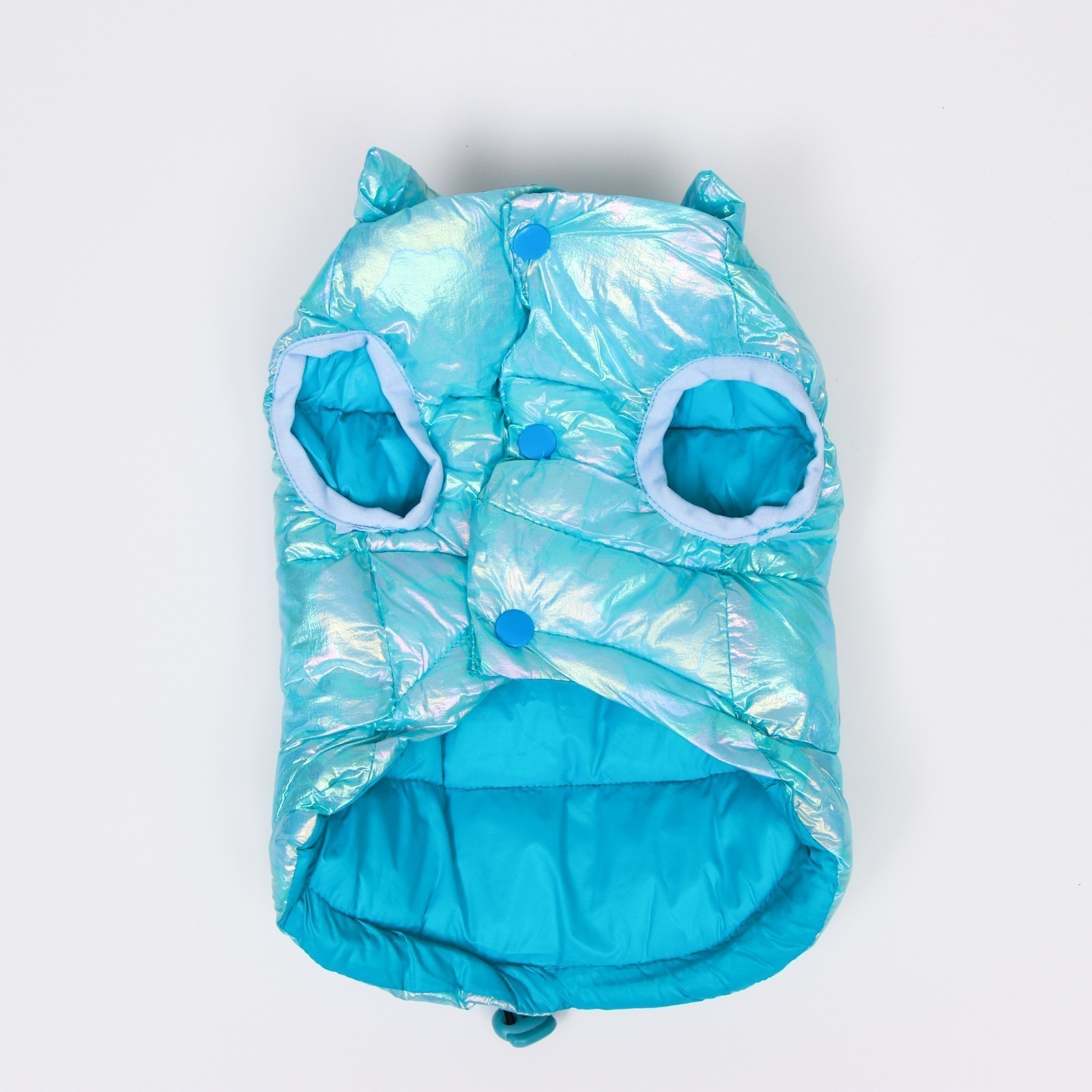 Куртка для собак Sima-Land двухсторонняя голубая - фото 4