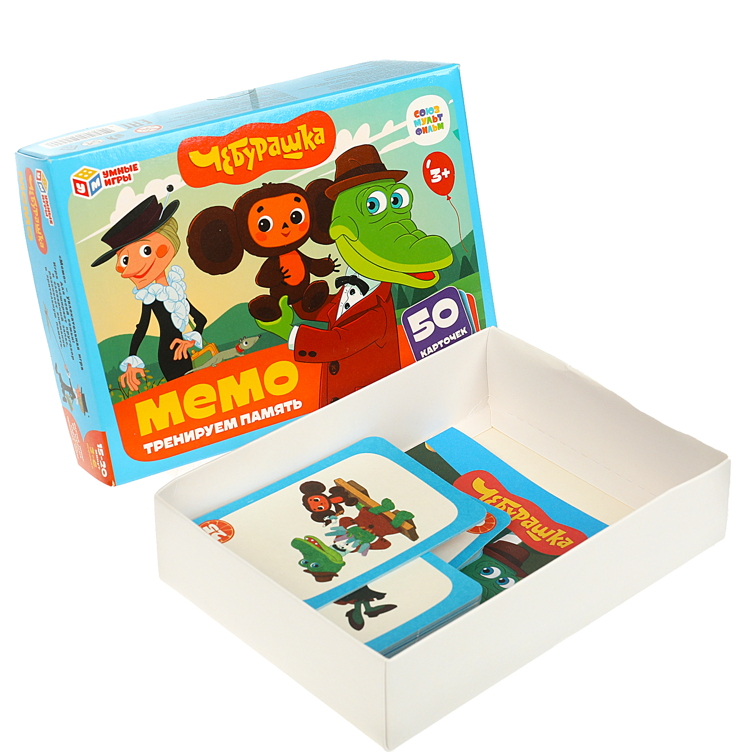 Настольная игра Умные игры Мемо Чебурашка - фото 2