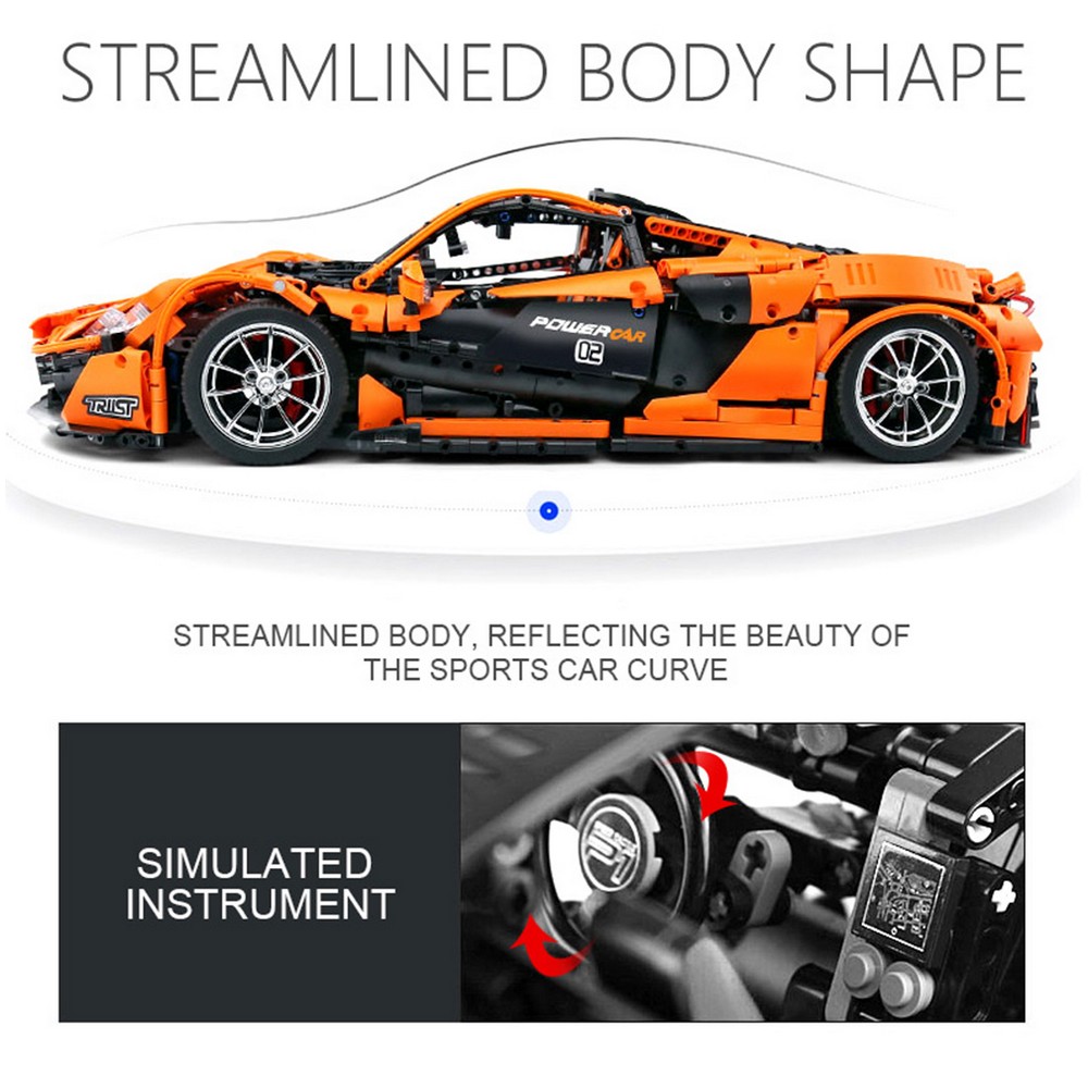 Конструктор Mould King Гиперкар McLaren P1 сборная игровая модель - фото 13