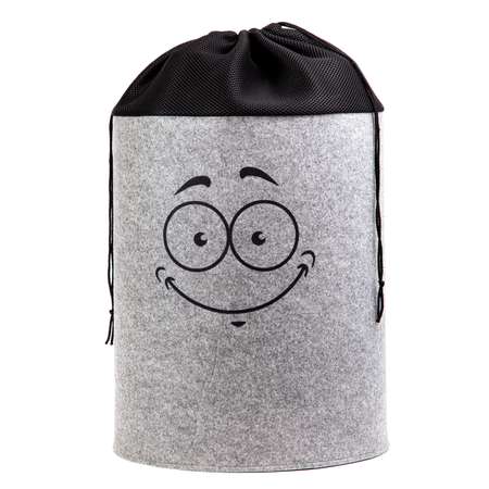 Корзина для белья Eva Smile на завязках 42л