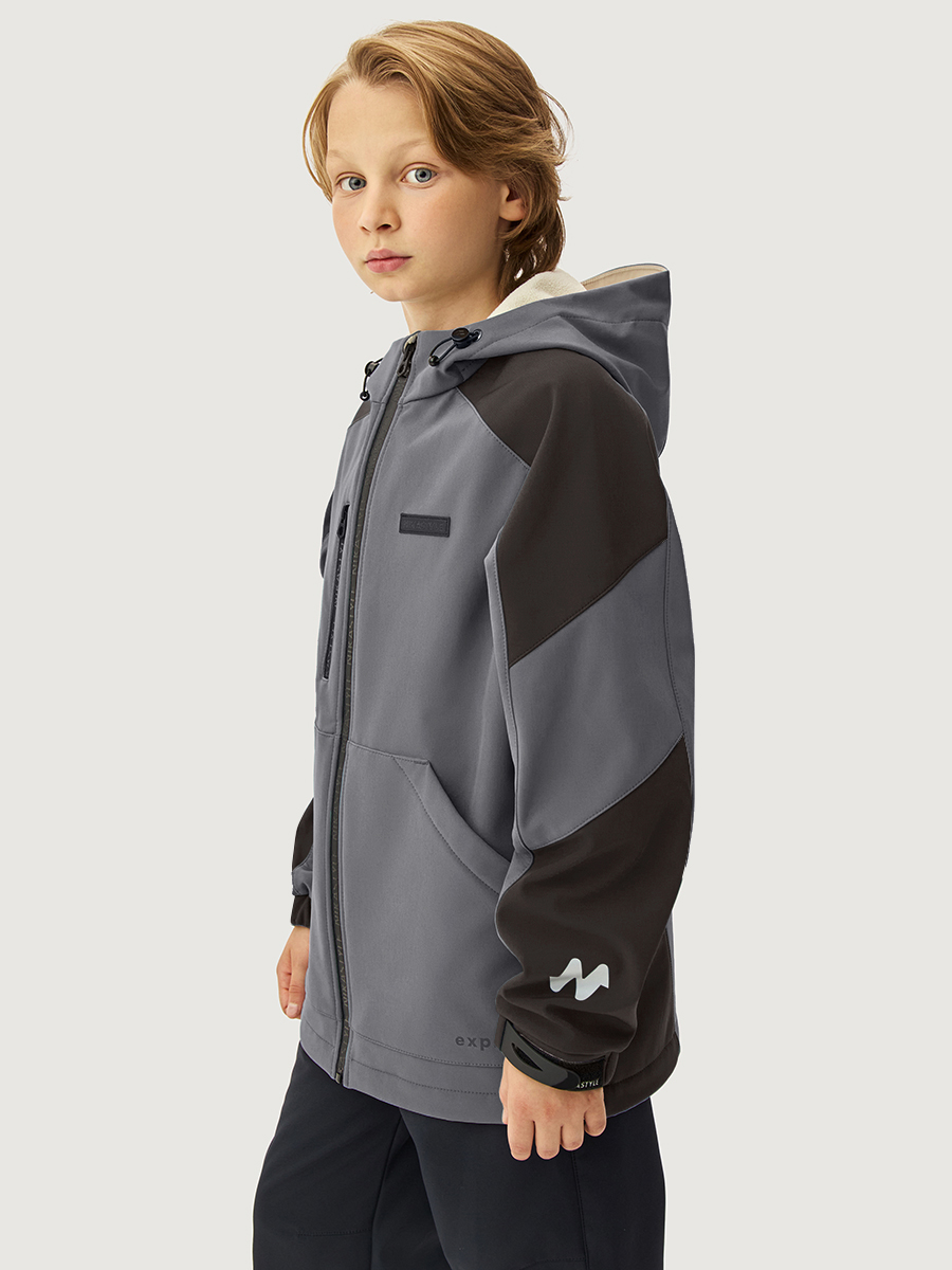 Ветровка NIKASTYLE 4л15526 серый/черный - фото 1