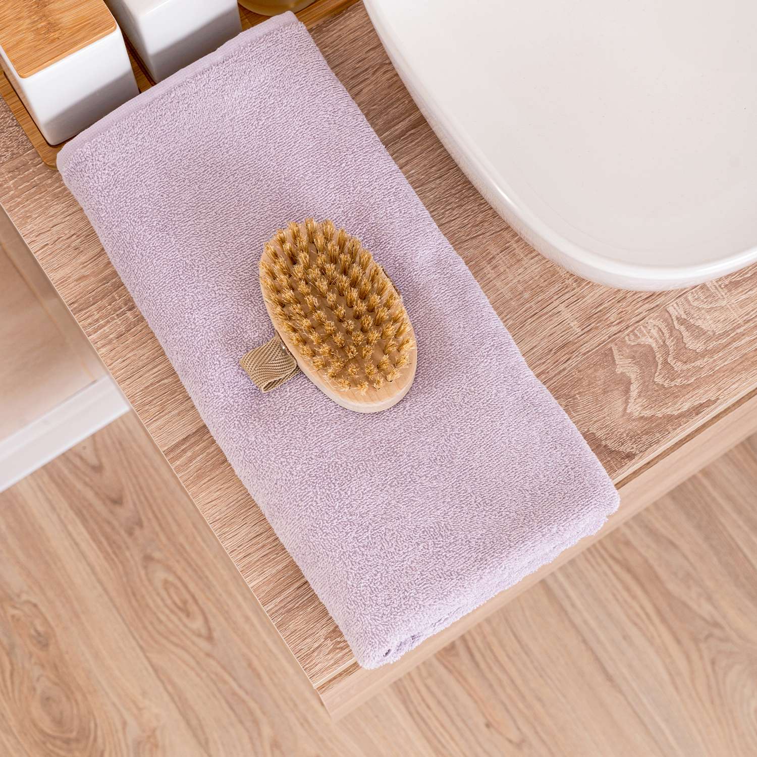 Полотенце Василиса сиреневый 50 x 80 см - фото 4