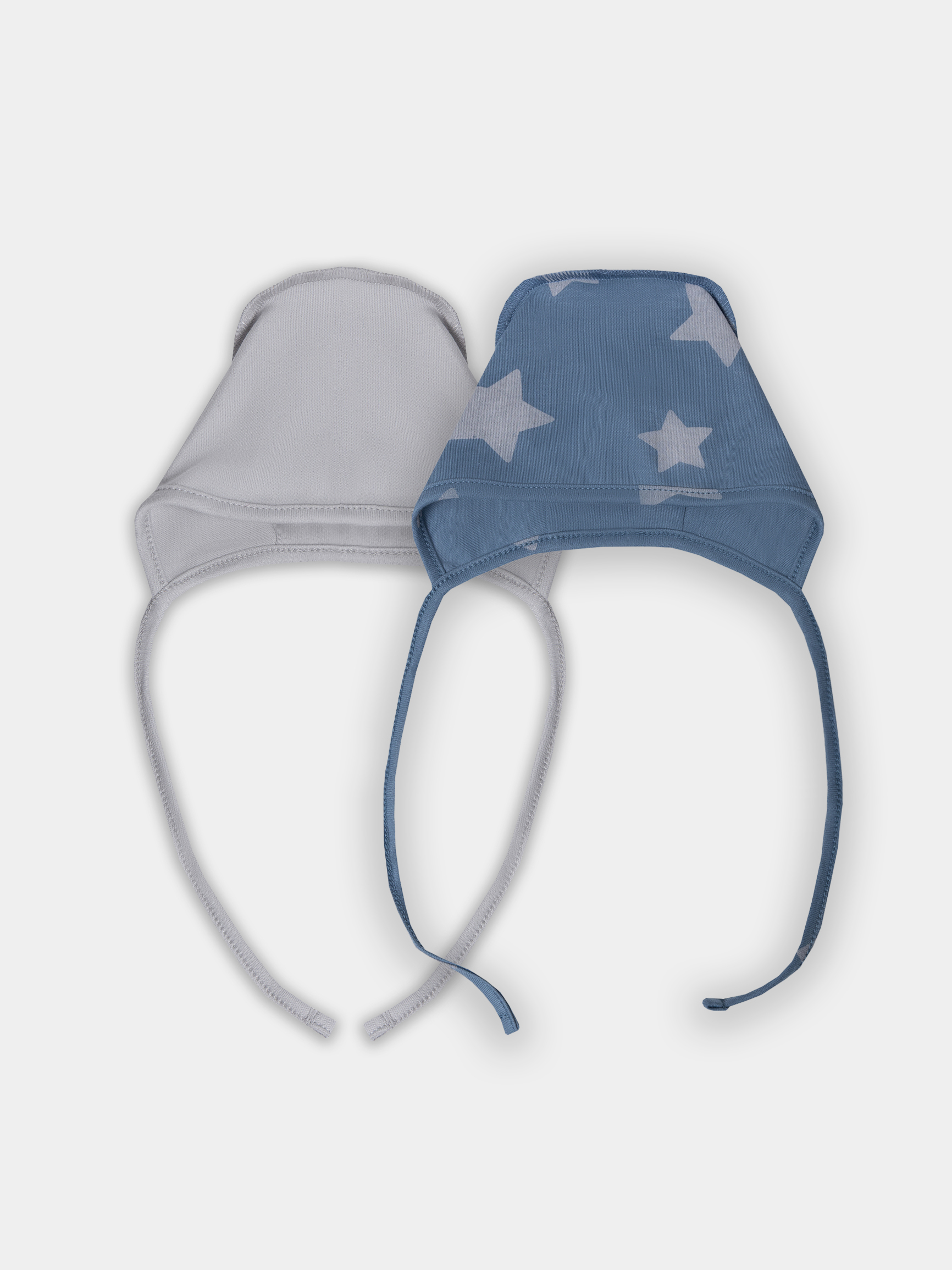 Шапка 2 шт Mark Formelle (Марк Формэль) 27004-2/голубой +звезды на сине -сером - фото 1