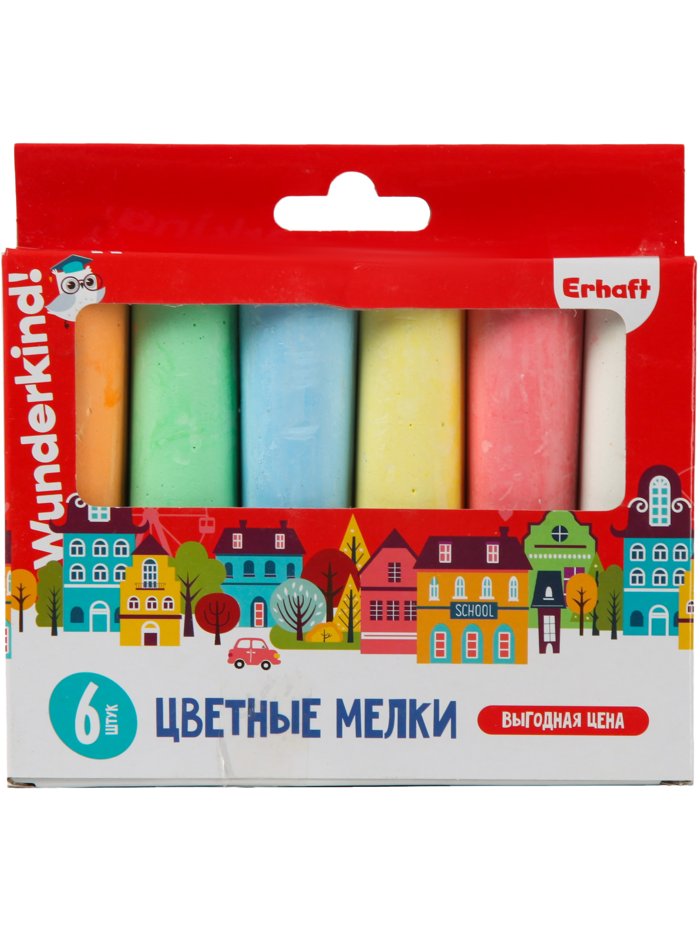 Мел сухой Erhaft 6 шт. - фото 1