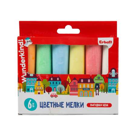 Мел сухой Erhaft 6 шт.