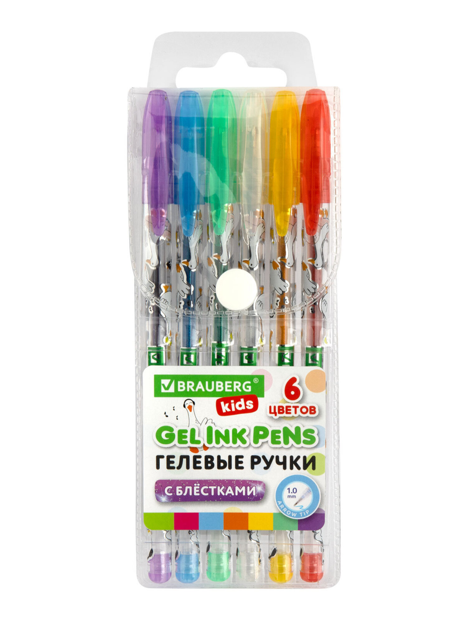 Ручка гелевая Brauberg 6 шт. - фото 8