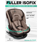 Автокресло Indigo Fuller бежевый-коричневый Isofix 0+/1/2/3 (0-36 кг) бежевый