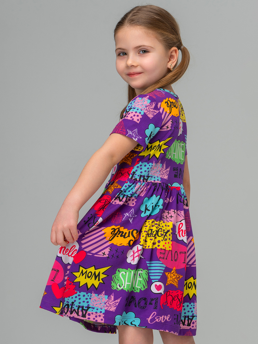 Платье HappyFox HF00192фиолетовый - фото 3