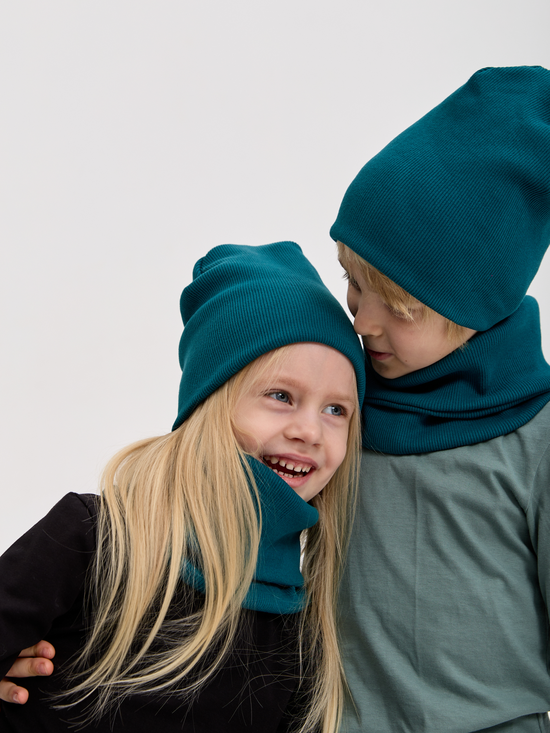 Шапка и снуд Лапушка 0258 изумрудный р.44-48 - фото 8