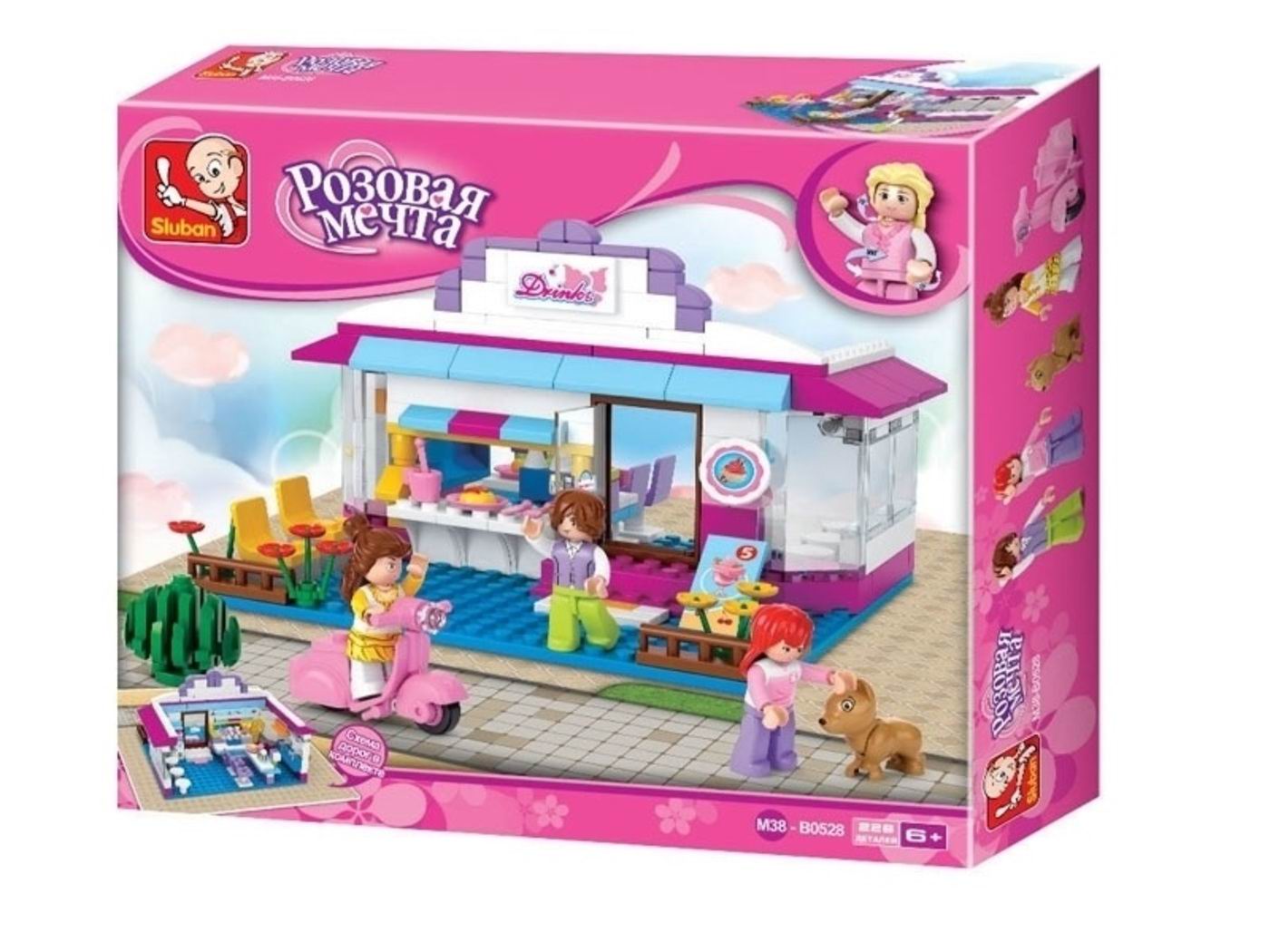 Конструктор SLUBAN Розовая мечта Кафе - фото 2