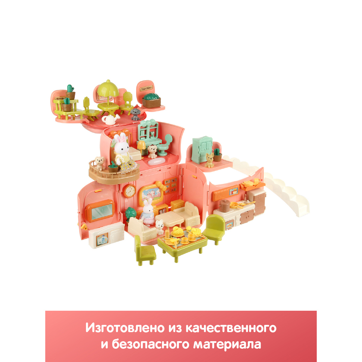 Домик для кукол Veld Co 32 см с мебелью 133529 - фото 6
