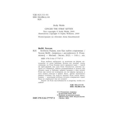 Книга Котёнок Рыжик или Как найти сокровище