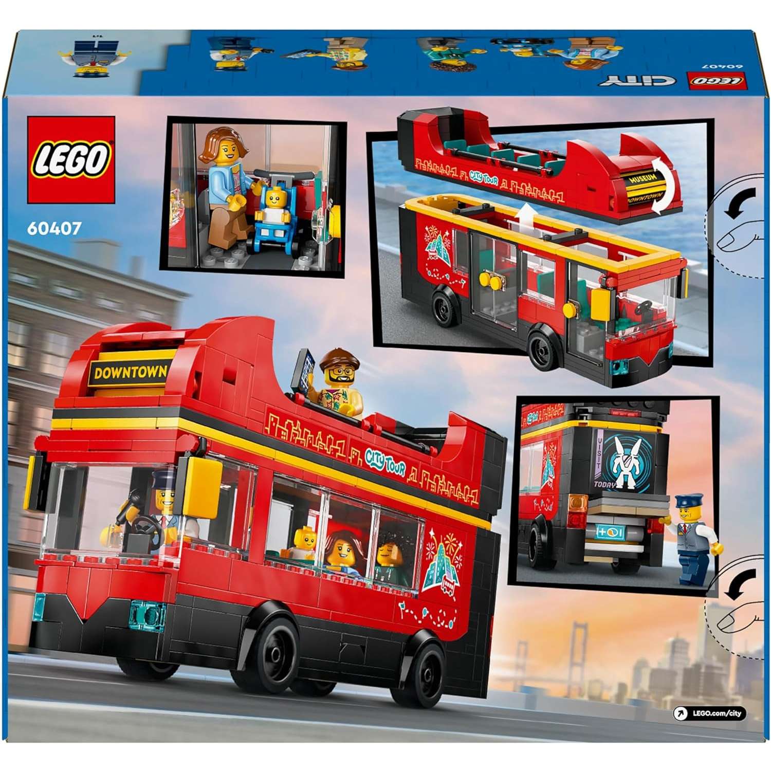 Конструктор LEGO City Double-Decker Sightseeing Bus блочный - фото 8