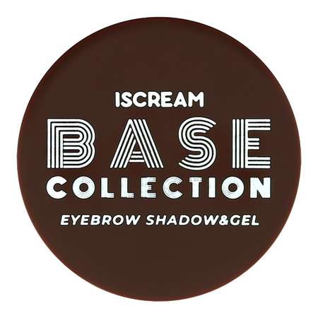 Тени и гель для бровей ISCREAM Base 2 в 1 тон 01 (dark taupe)