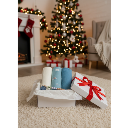 Пелёнка BUBA KIDS Арктика/Сливочный/Туман муслин 75х75 см 3 шт.