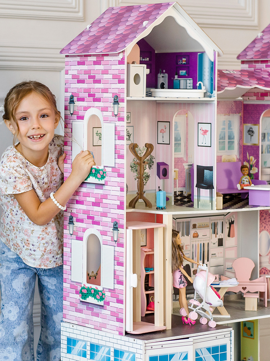 Домик для кукол PAREMO 134 см с мебелью PD318-17 - фото 11