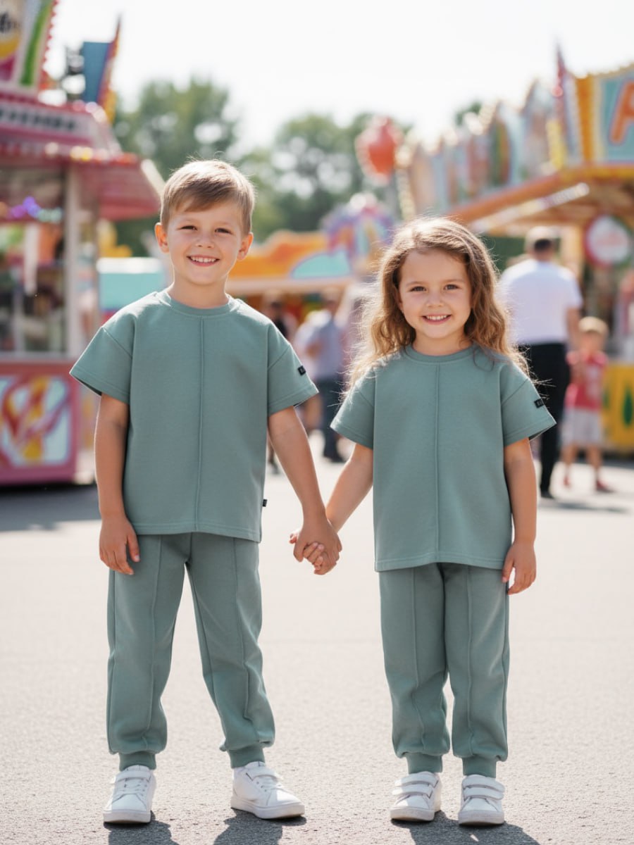 Спортивный костюм VEDDI 2080/6041фп-2024-полынь - фото 5