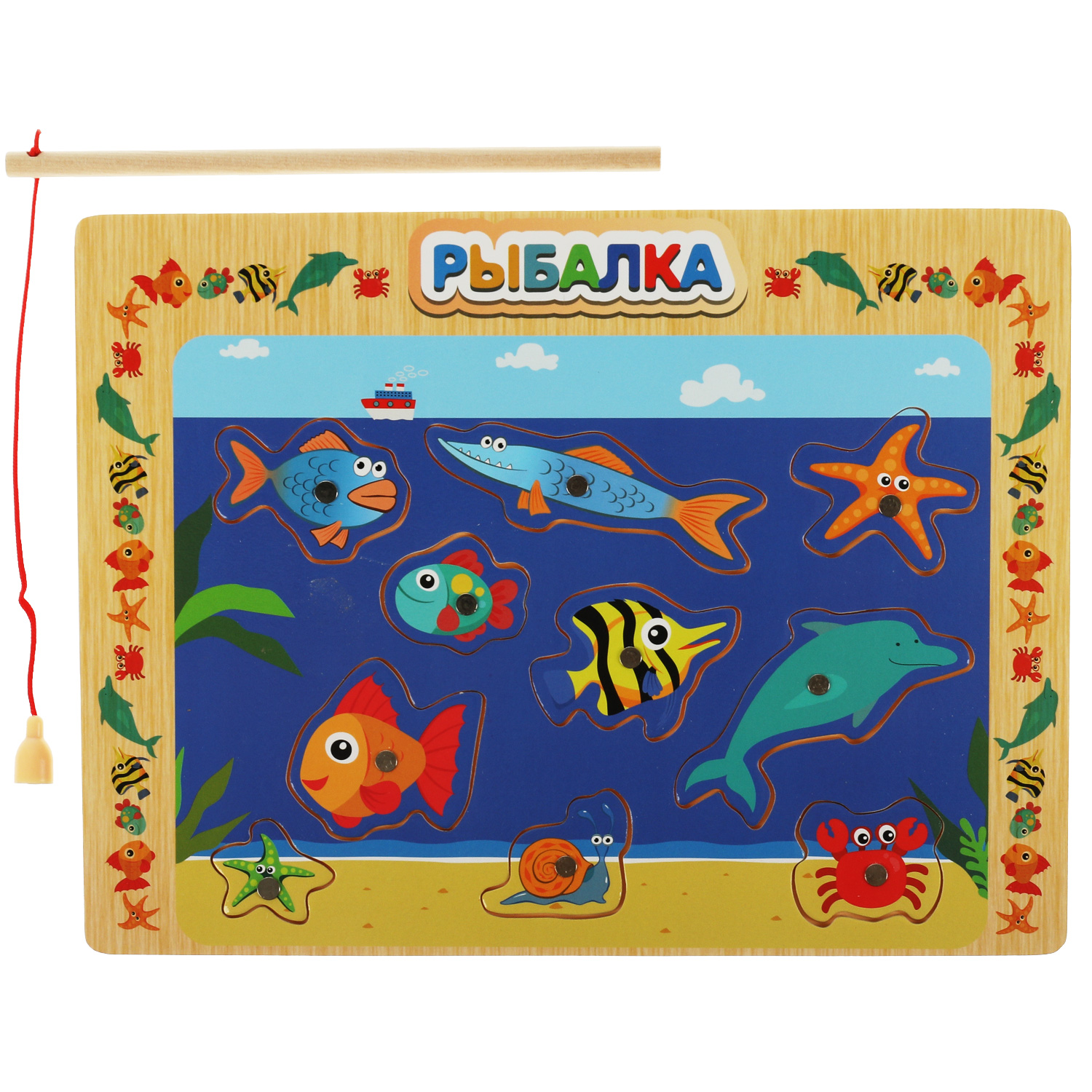 Игрушка Буратино рыбалка - фото 1