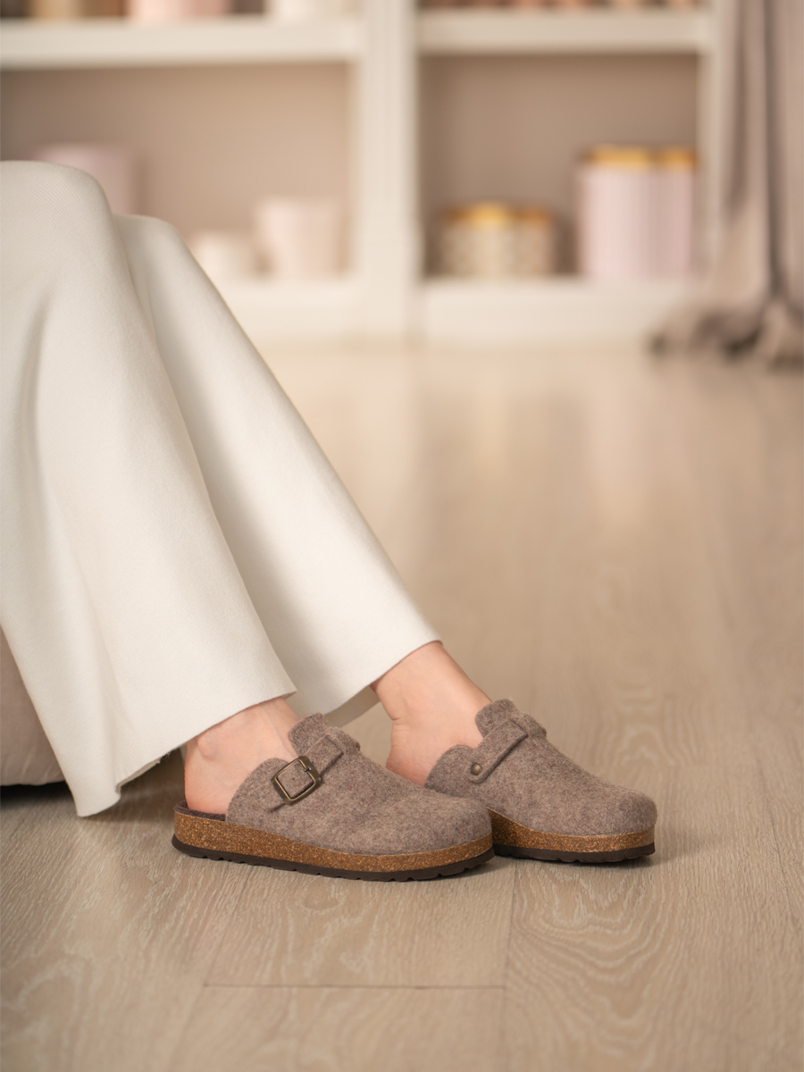 Сабо ORTMANN 12.45_Anitta_серо-бежевый - фото 2