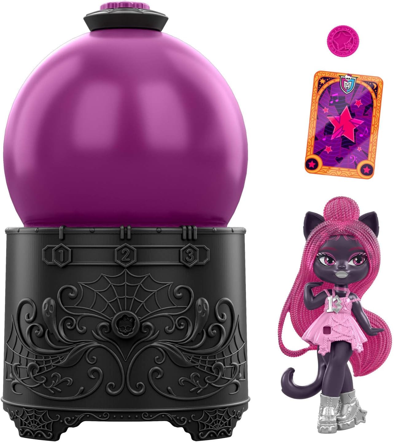 Кукла мини Monster High Хрустальный шар сюрприз высота 7,5 см JCX99 - фото 13