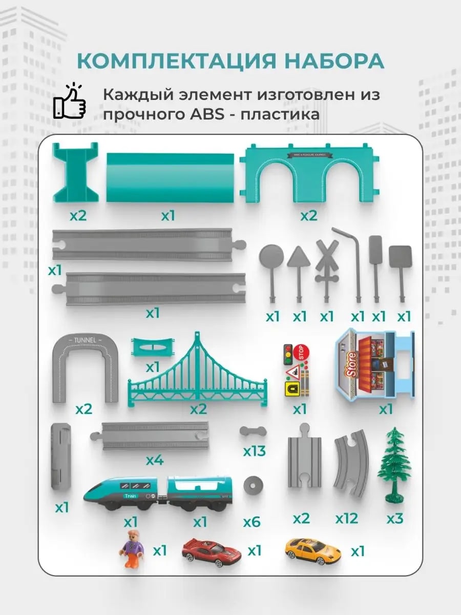 Набор железнодорожный TrendToys NTT1439 - фото 4